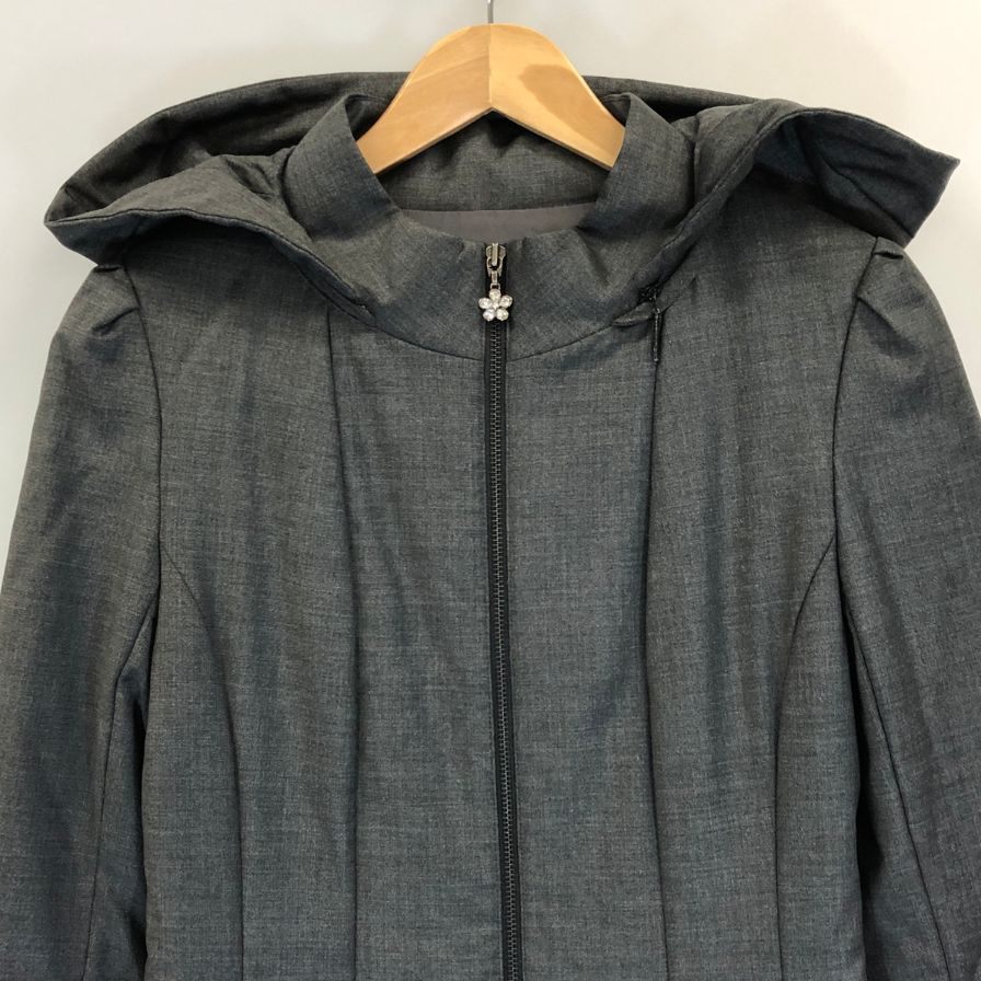 美品◆ルネ べーシック ライダーコート ジルコニア レディース サイズ36 Rene basic 【AFA8】