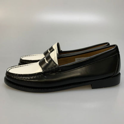 ジーエイチバス ローファー ウィージャンズ ラーソン サイズ8.0 メンズ ブラック ホワイト G.H.Bass&Co. WEEJUNS LARSON ローファー 約26.0cm【LA】【中古】