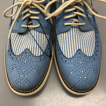 コールハーン レザーシューズ C38485 オリジナルグランドリマスタードロングウィングオックスフォード サイズ7 ブルー系 メンズ COLE HAAN 約25.5cm【AFC2】