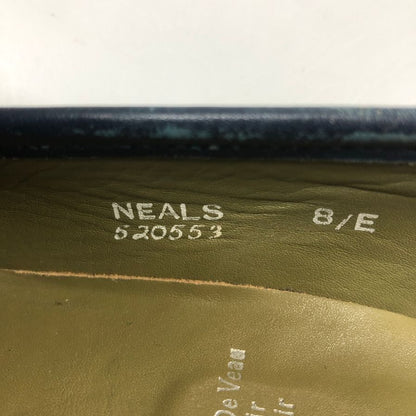 ラコンドヌリアングレース ローファー カーフ レザー NEALS ネイビー メンズ サイズ8E LA CORDONNERIE ANGLAISE 約26.5cm【AFC51】