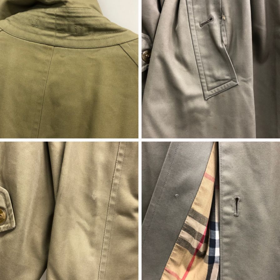中古◆バーバリー トレンチコート 旧タグ イングランド製 ベージュ メンズ サイズ165 Burberry 【AFA4】