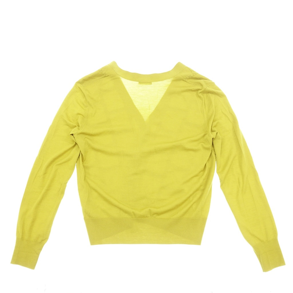 Good condition ◆ Bottega Veneta cardigan ladies yellow wool size 44 BOTTEGA VENETA [AFA4] 