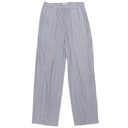 プリーツプリーズ イッセイミヤケ プリーツパンツ PP71JF225 サイズ2 レディース グレー 日本製 PLEATS PLEASE ISSEY MIYAKE MADE IN JAPAN 【AFB35】