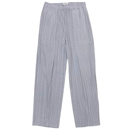 プリーツプリーズ イッセイミヤケ プリーツパンツ PP71JF225 サイズ2 レディース グレー 日本製 PLEATS PLEASE ISSEY MIYAKE MADE IN JAPAN 【AFB35】