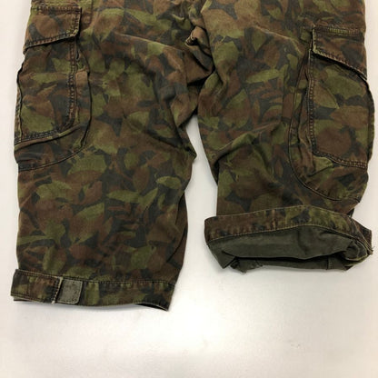 サージュデクレ カーゴパンツ 膝下丈 迷彩 メンズ サイズL ブラウン系 sage de cret 【AFB37】