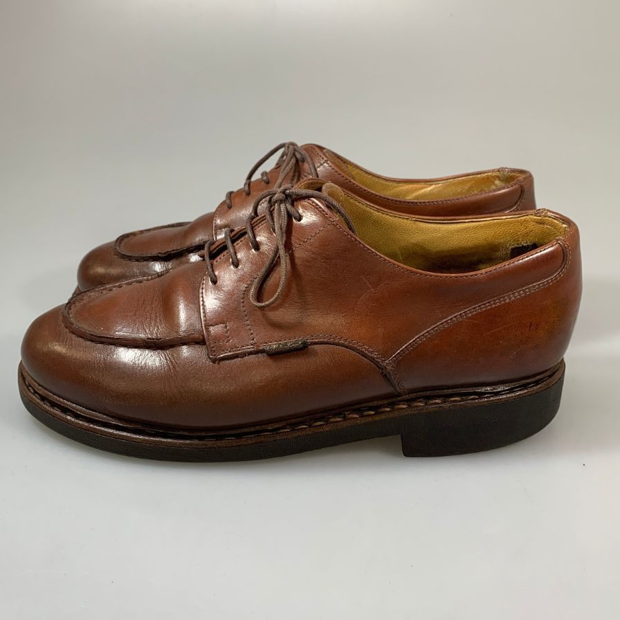 パラブーツ シャンボード Uチップ カーフ ブラウン UK6.5F メンズ Paraboot 約25.0cm【PTM】