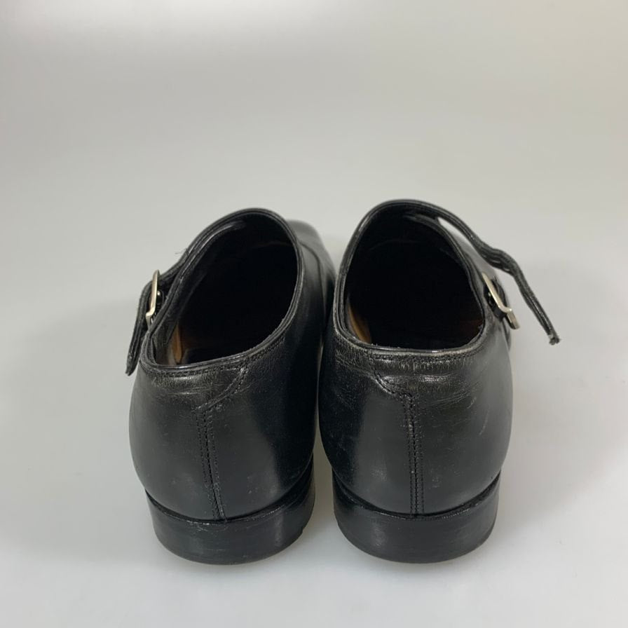 エドワードグリーン オウンドル シングルモンク ブラック 888ラストサイズUK6E メンズ EDWARD GREEN 約25.0cm【YB3】