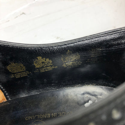 イード＆レイヴェンスクロフト レザーシューズ セミブローグ 4ワラント ブラック サイズUK6 メンズ Ede & Ravenscrof 約24.5cm【AFC28】