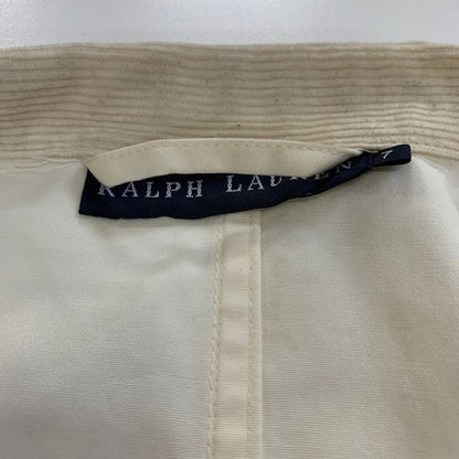 中古◆ポロ ラルフローレン ハンティングジャケット 90年代 ホワイト レディース サイズ7 Polo Ralph Lauren 【AFB45】