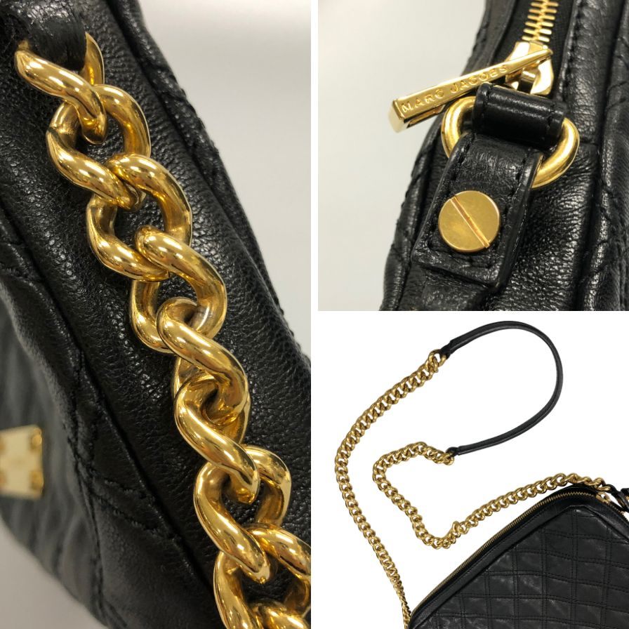 マークジェイコブス ゴールドチェーン ショルダーバッグ MARC JACOBS【AFE5】