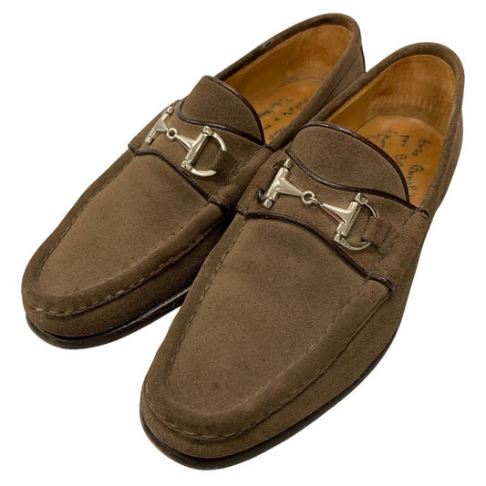 エンツォボナフェ ビットローファー スエード ブラウン UK8.5 メンズ Enzo Bonafe ローファー 約27.0cm【LA】【中古】