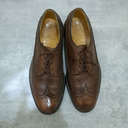 フローシャイム レザーシューズ インペリアル ケンムーア ウイングチップ グレインレザー ブラウン メンズ サイズUS9.5D FLORSHEIM ビジネスシューズ 約27.5cm【LA】【中古】