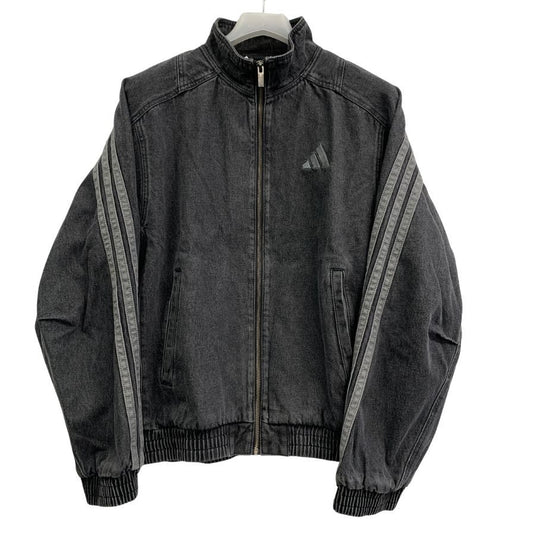極美品◆アディダス デニムジャケット KV8344 サイズM ブラック メンズ adidas 【AFB34】