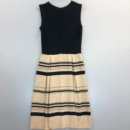 美品◆フォクシー ブティック ワンピース ニット 切替 ボーダー アクリル 15155 ベージュ レディース サイズ40 FOXEY BOUTIQUE 【AFB35】