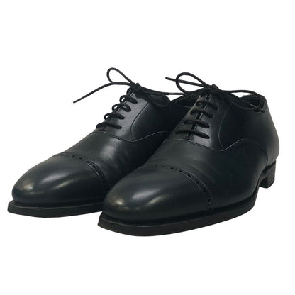 クロケット&ジョーンズ ストレートチップ レースアップシューズ X28360 メンズ ネイビー サイズ6E Crockett & Jones ビジネスシューズ 約25.5cm【LA】【中古】