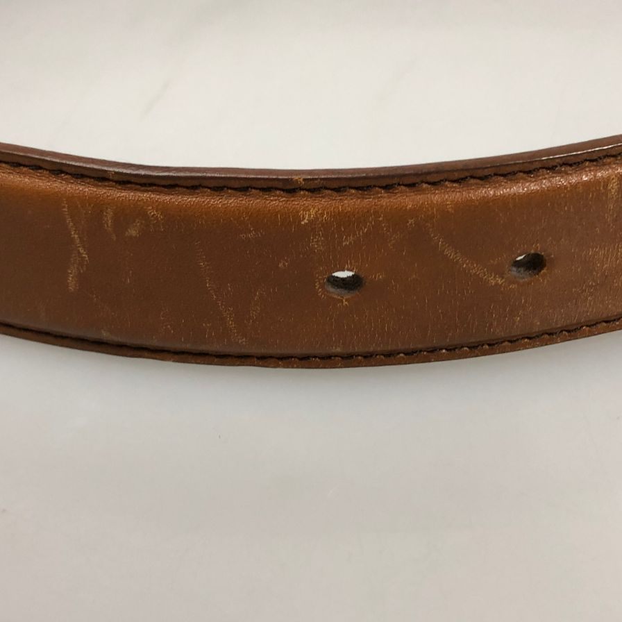 アレンエドモンズ レザー ベルト USA製 81/32 ブラウン Allen Edmonds【AFI16】