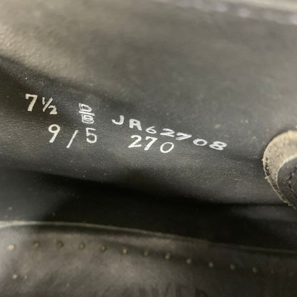 ウォークオーバー レザーシューズ チャッカブーツ JA62708 カーフ ブラック サイズ7.5 WALK OVER 約25.5cm【AFC47】