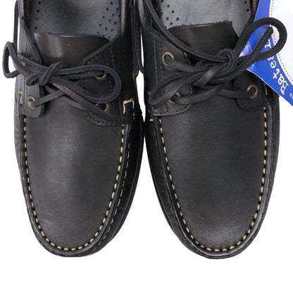 パラブーツ レザーデッキシューズ バース ブラック メンズ UK8 PARABOOT BARTH デッキシューズ 約26.5cm【LA】【中古】