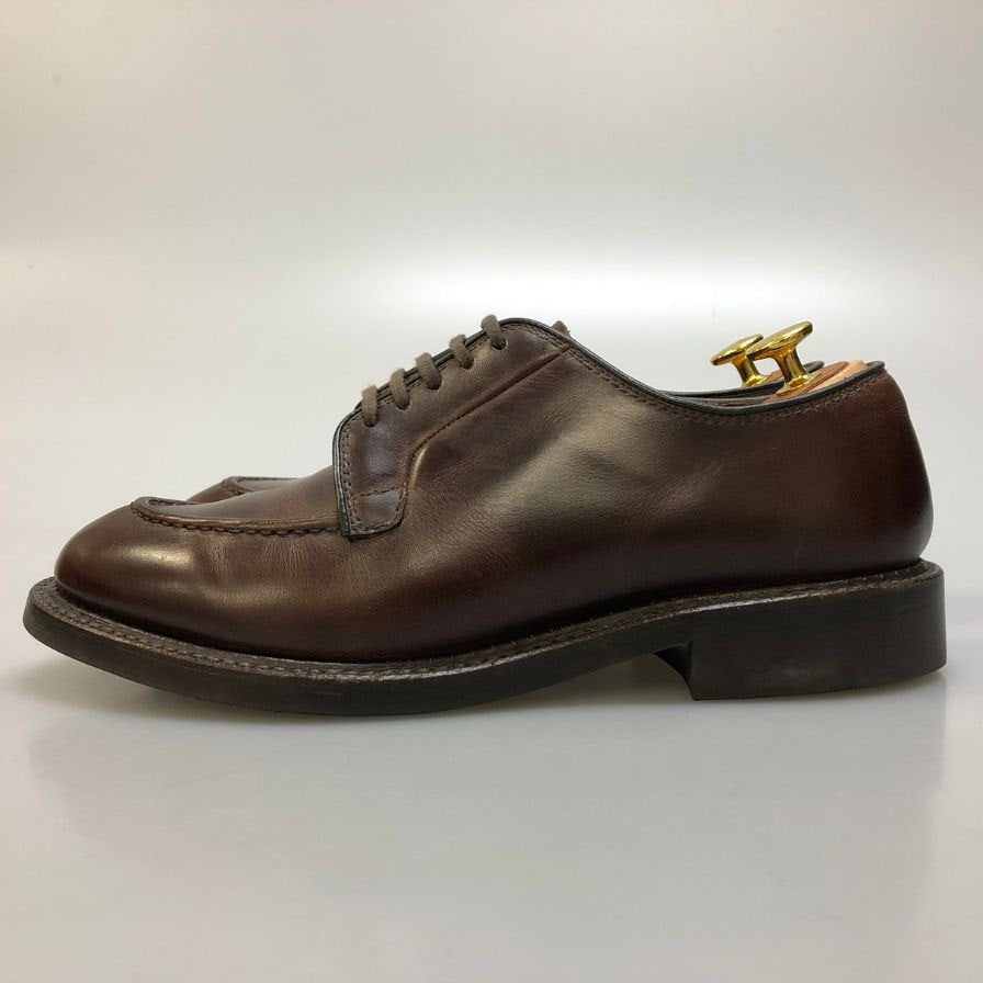 ラッドシューズ レザシューズ Vチップ 7052 メンズ サイズ7.5 ブラウン系 Rutt shoes 約25.5cm【AFD12】