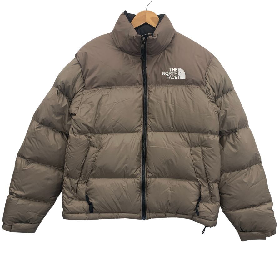 極美品◆ノースフェイス ダウンジャケット ヌプシ 700フィル ユニセックス ベージュ サイズS THE NORTH FACE 【AFA5】