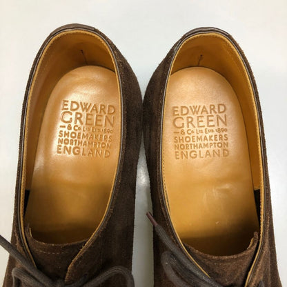 エドワードグリーン レザーシューズ ドーバー スエード 外羽根 ブラウン 202ラスト サイズUK8.5E EDWARD GREEN ビジネスシューズ 約27.5cm【LA】【中古】
