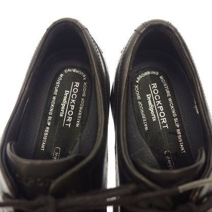 Good Condition◆Rockport Leather Shoes Straight Tip Men's Black Size 27.5 ROCKPORT [AFC34] 