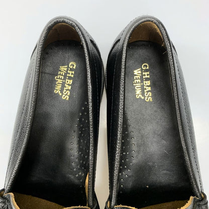 ジーエイチバス ローファー ウィージャンズ ラーソン シボレザー サイズ10.5 メンズ ブラック G.H.Bass&Co. WEEJUNS LARSON ローファー 約29.0cm【LA】【中古】