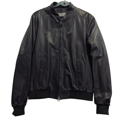新品同様◆ヘルノ レザーブルゾン ラムレザー ダークブラウン メンズ サイズ50 PL0073U-18003-8990 HERNO 【AFG1】