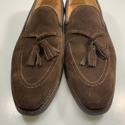 クロケット＆ジョーンズ タッセルローファー ビームスF別注 アルダニー スエード ブラウン サイズUK8E メンズ Crockett & Jones 約27.0cm【AFC36】