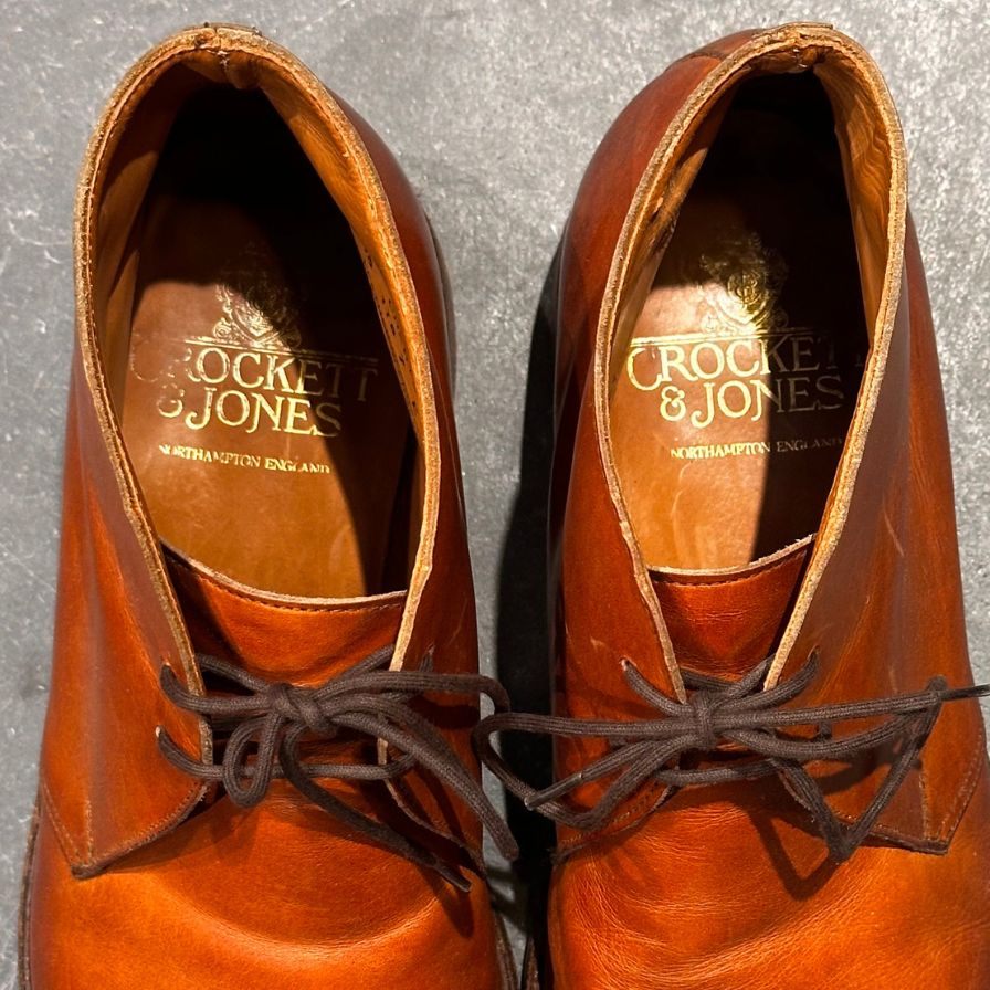 クロケット&ジョーンズ レザーシューズ  SUBS チャートシー チャッカブーツ カーフ ブラウン サイズUK7E メンズ CROCKETT&JONES ブーツ 約25.5cm【LA】【中古】
