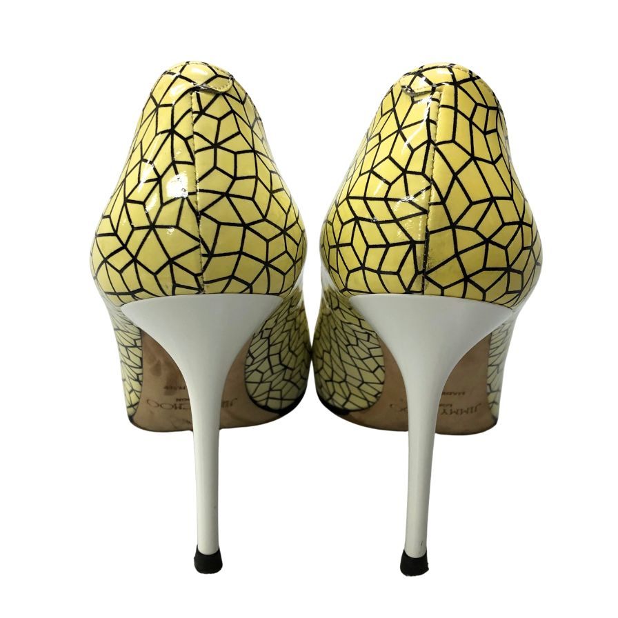 ジミーチュウ パンプス ハイヒール 総柄 レディース サイズ37 JIMMY CHOO 約24.5cm【AFC36】