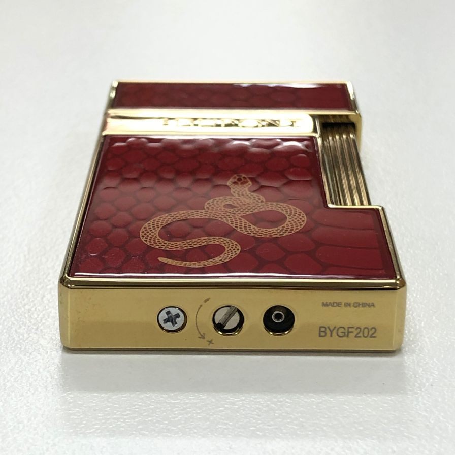 S.T デュポン ライター スネークラッカー レッド S.T.Dupont【AFI9】【中古】