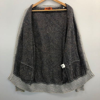 美品◆ミッソーニ ウオモ カーディガン オールド 総柄 ブルー系 メンズ サイズ50 MISSONI UOMO 【AFB33】