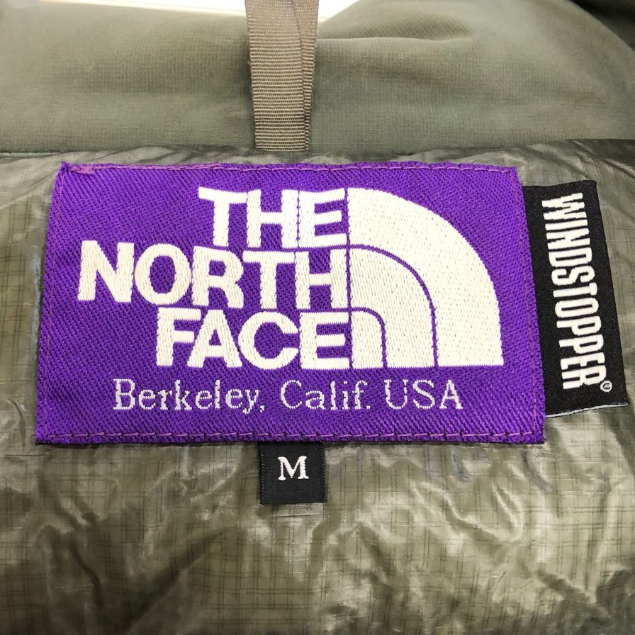 中古◆ノースフェイス ダウンジャケット パープルレーベル ND2458N VERTICAL SIERRA PARKA メンズ サイズM カーキ THE NORTH FACE PURPLE LABEL 【AFF22】