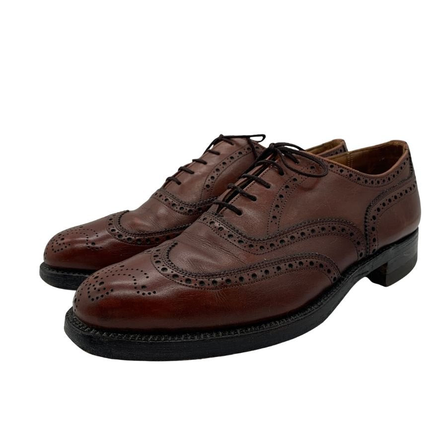 ダックス レザーシューズ ウィングチップ カーフ ボルドー メンズ サイズ10 Daks 約28.0cm【YB6】