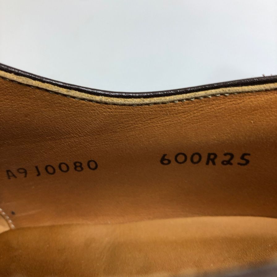 リーガル レザーシューズ ストレートチップ 600R ブラウン メンズ サイズ25 REGAL ビジネスシューズ 約25.0cm【LA】【中古】