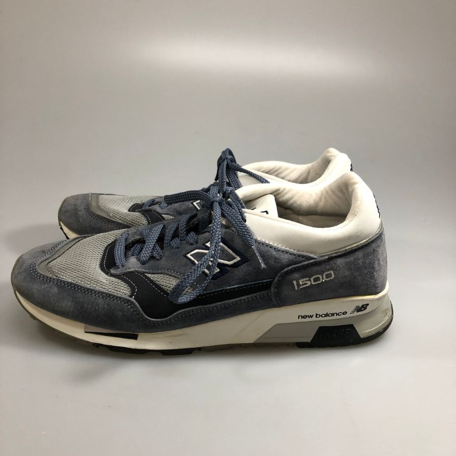 ニューバランス スニーカー M1500BN ローカット グレー×ネイビー メンズ サイズUS9 NEW BALANCE 約27.0cm【AFC5】
