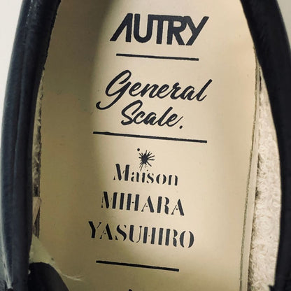 オートリー×ミハラヤスヒロ 25AW ローカットスニーカー メダリスト サプビント ロウ マン 炙り加工 ネイビー ユニセックス サイズ40 Autry×MIHARA YASUHIRO 約25.5cm【AFC43】