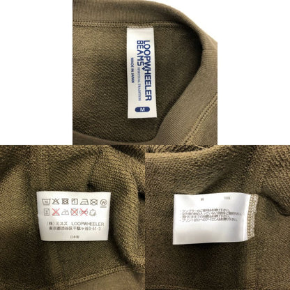 美品◆ループウィラー ビームスF別注 半袖Tシャツ カーキ メンズ サイズM LOOPWHEELER×BEAMS F 【AFB43】