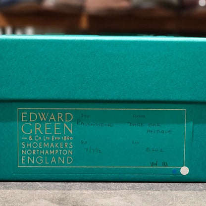 エドワードグリーン チャッカブーツ ラヴェンストーン シングルモンク  202ラスト ダークオークアンティーク  サイズUK7E EDWARD GREEN ブーツ 約25.5cm【LA】【中古】