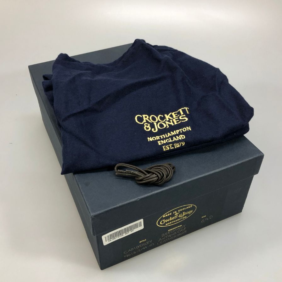 クロケット＆ジョーンズ キャンベリー チャッカブーツ メンズ ブラウン サイズUK6.5E  Crockett & Jones ブーツ 約25.5cm【LA】【中古】