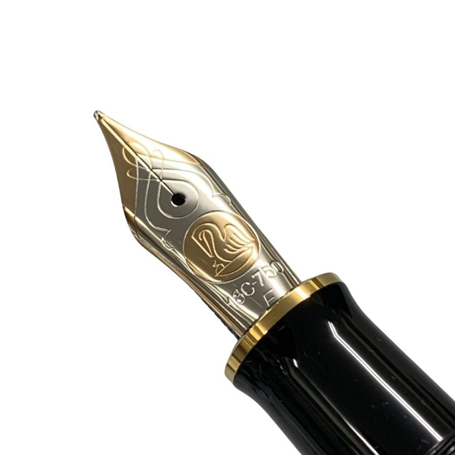 PERIKAN （ペリカン）万年筆 750 18C GOLD GERMANY ペリカン 万年筆 スーベレーン ペン先18C-750 ブラック ゴールド