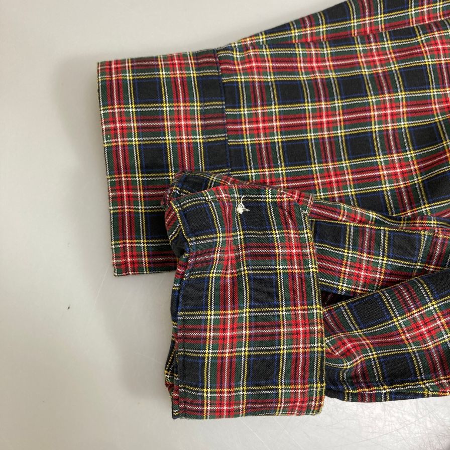 美品◆ラルフローレン ボタンダウンシャツ 90年代 チェック メンズ サイズM Ralph Lauren 【AFB25】