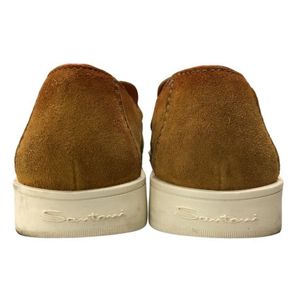 サントーニ ローファ― 18036 ベルトデザイン スエード ブラウン サイズUK6 メンズ SANTONI 約24.5cm【AFC4】