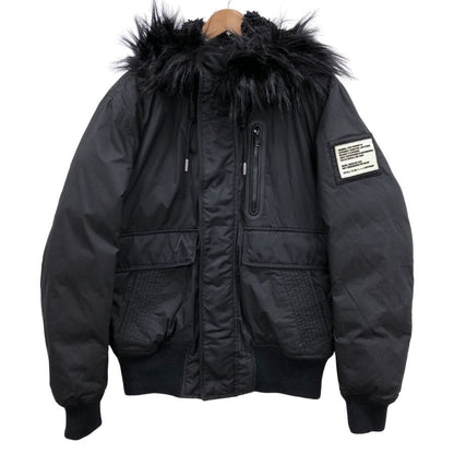 美品◆ディーゼル N-3B フライトジャケット ブルゾン ブラック メンズ L DIESEL 【AFA12】