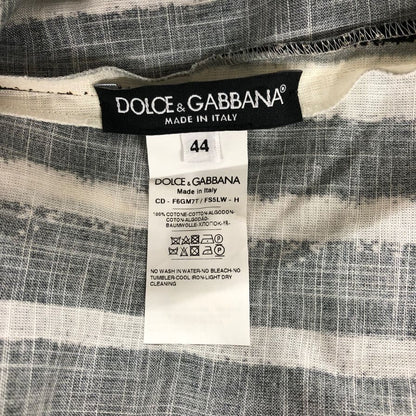 美品◆ドルチェ&ガッバーナ ワンピース 半袖 コットン サイズ44 レディース マルチカラー DOLCE&GABBANA 【AFB38】