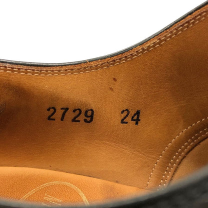 スコッチグレイン Uチップ シャインオアレイン カーフレザー ブラック 24㎝ 3E メンズ 革靴 SCOTCH GRAIN SHINE OR RAIN ビジネスシューズ 約24.0cm【LA】【中古】