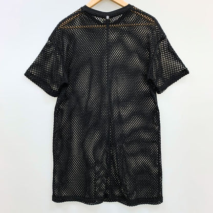 美品◆オットダム メッシュ シャツ レディース サイズ42 ブラック ottod'ame 【AFB32】