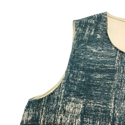極美品◆マルニ ノースリーブ ワンピース 総柄 ポルトガル製 レディース サイズ40 グリーン MARNI 【AFB24】