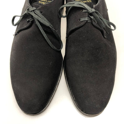 モス レザーシューズ スエード オックスフォード 2アイレット サイズ8.5 ブラック MOSS BROS 約27.0cm【AFC35】
